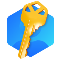 Ключ на синем фоне